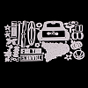 Christmas Theme Car Frame Carbon Steel Cutting Dies Stencils LS-DIY-F028-06-3