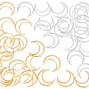 HOBBIESAY 40Pcs 2 Colors Brass Linking Rings KK-HY0001-26-1