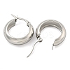 Tarnish Resistant 202 Stainless Steel Hoop Earrings EJEW-H003-38P-02-2