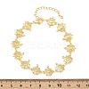 Brass Micro Pave Clear Cubic Zirconia Link Chain Bracelets for Women BJEW-A090-11D-G-5