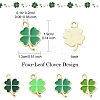 20Pcs 4 Styles Rack Plating Alloy Enamel Pendants FIND-YW0004-75-2