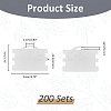 100Pcs Paper Bracelet Display Cards CDIS-WH0027-11A-01-2