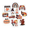 12Pcs UV Single Face Printed Wood Pendant Decorations WOOD-N020-36-2