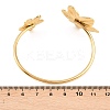 304 Stainless Steel Cuff Bangles for Women BJEW-G777-01G-3