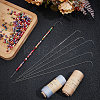 6Pcs Iron Bent Head Beading Needles for Bead Spinner TOOL-BBC0001-12-3