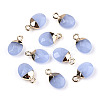 Faceted Glass Charms GLAA-N040-007B-1