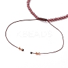Adjustable Nylon Cord Braided Bead Bracelet BJEW-JB05732-01-3