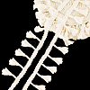 Cotton Fringe Lace Trim Ribbon OCOR-WH0105-008A-1
