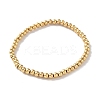 316 Surgical Stainless Steel Round Beaded Stretch Bracelets LS-BJEW-M305-01B-G-1