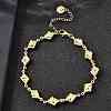 304 Stainless Steel Link Bracelets for Women BJEW-P354-04C-G-1