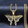304 Stainless Steel Necklaces NJEW-Q338-03G-1