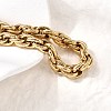 304 Stainless Steel Mesh Chain Bracelets for Women BJEW-B140-02G-3