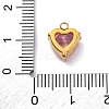 304 Stainless Steel Rhinestone Pendants STAS-P386-01G-03-3