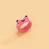 Frog Resin Plain Band Rings for Women Girls FS-WG41763-01-1