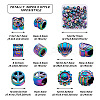 Fashewelry 50Pcs 5 Style Rainbow Color Alloy European Beads FIND-FW0001-32-NR-4
