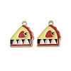 Alloy Enamel Pendants FIND-O003-04G-1