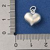 925 Sterling Silver Heart Charms with Jump Rings FIND-U013-05S-02-3