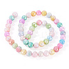 2 Strands Anti-Tarnish Electroplate Glass Beads Strands GLAA-TA0003-56-1