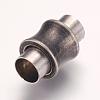 304 Stainless Steel Magnetic Clasps with Glue-in Ends STAS-F124-04AS02-2