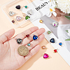 20Pcs 20 Styles Glass Connector Charms KK-GA0001-63-3