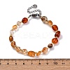Natural Carnelian Beaded Bracelets for Women G-P563-07P-17-5