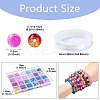 DIY Round Glass Beads Bracelets Jewelry Making Kits DIY-YW0010-59-3
