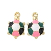 Alloy Enamel Pendants FIND-O003-08D-G-1