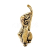 Brass Cat Miniature Figurine Statues KK-S335-02AB-A-2