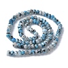 Dyed Natural Sesame Jasper Rondelle Beads Strands G-E316-2x4mm-A01-4