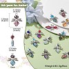 20Pcs 10 Color Evil Eye Lampwork Pendants FIND-CJ0001-69-8