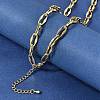 Brass Cable Chain Necklaces for Women NJEW-B157-01G-3
