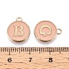 Initial Letter A~Z Alphabet Enamel Charms ENAM-Q437-04-4