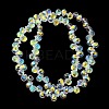Electroplate Glass Beads Strands EGLA-D030-17T-1