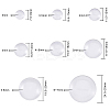 Transparent Glass Cabochons GGLA-CJ0001-01-2