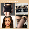 6 Yards Leopard Pattern Polyester Ribbons OCOR-PH0007-68-2