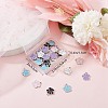 50Pcs 5 Style Alloy Enamel Pendants ENAM-SC0003-22-6