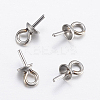 304 Stainless Steel Cup Pearl Peg Bails Pin Pendants STAS-H452-01P-1