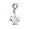 304 Stainless Steel Sea Animal European Dangle Charms X-STAS-D153-04A-P-1