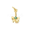 Rack Plating Brass Micro Pave Cubic Zirconia Ice Pick Pinch Bails KK-F883-14G-01-1