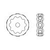 Preciosa® MAXIMA Crystal Multi-Stones Settings X-PRC-MA6-00030-G-2