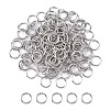 Tarnish Resistant 304 Stainless Steel Saw Cut Open Jump Rings STAS-N015-04-8x0.9mm-1