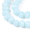 Opaque Solid Color Glass Beads Strands EGLA-A034-P1mm-D06-3