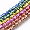 Electroplated Non-magnetic Synthetic Hematite Beads Strands G-S365-002B-1
