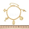 304 Stainless Steel Charm Bracelets BJEW-D359-04G-3