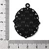 Electrophoresis Alloy Oval Pendant Cabochon Settings LS-PALLOY-Q304-50-NR-4