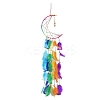 Rainbow Color Moon Feather Tassel Pendant Decorations PW-WG92679-01-5