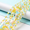 Glass Beads Strands EGLA-A034-M4mm-52-1