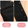 Acrylic Fiber Knit Socks with Button AJEW-WH20080-20B-5