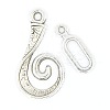 Tibetan Style Alloy Hook Clasps LS-LF5077Y-1