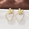 Brass Dangle Stud Earrings EJEW-F359-12G-02-1